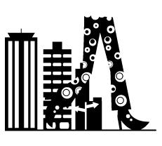 Sticker Walk on the city