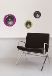 stickers enceintes imprim�s sur vinyle adh�sif avec d�coupe � la forme.