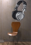 sticker casque audio imprim� sur vinyle adh�sif avec d�coupe � la forme.