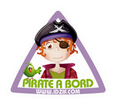 Sticker b�b� � bord