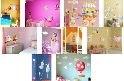 stickers muraux chambre fille