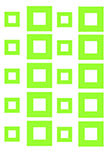 Stickers carres : Stickers d�coup�s � la forme dans vinyle de couleur unie : 20 Carr�s. A vous de composer votre propre deco murale