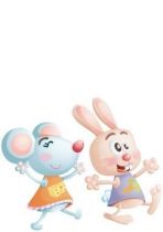 Stickers lapine et souris.