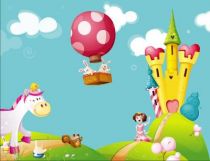 Sticker mural enfant : Planche de deux stickers Lapinous imprim�s sur adh�sif avec d�coupe � la forme.Vu dans M6 D&CO.