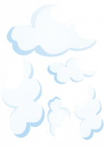Stickers planche de nuage.