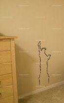 Sticker "statue de la Libert� avec contours" d�coup� � la forme dans vinyle de couleur unie. Ce visuel habillera vos murs de mani�res originale. Cr�ation MALTIN