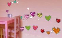Stickers coeurs imprim�s