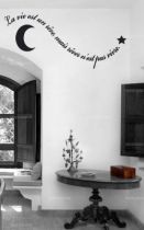 Sticker citation "la vie est un r�ve...". Sticker adh�sif d�coup�s � la forme dans vinyle de couleur unie, ce sticker renversant trouvera une place unique dans votre int�rieur.