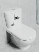 Stickers WC plongeur.