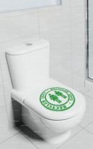 Stickers toilette 100% RECYCLED.