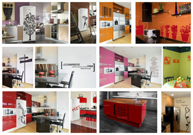 Fini les frigo blanc, place � la d�co avec les stickers iDzif