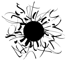 Sticker soleil de lettre