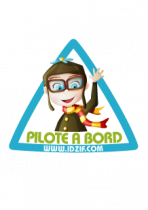 Autocollant Pilote � bord