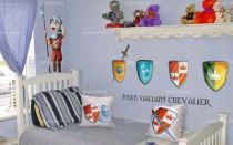 Coussin chevalier avec bouclier et �p�e