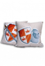 Coussin chevalier avec bouclier et �p�e