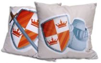 Coussin chevalier avec bouclier et �p�e