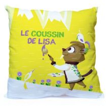 Le coussin enfant personnalis� plaira aux enfants car il est personnalisable avec leur pr�nom ou le texte de votre choix