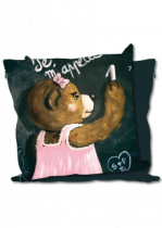 Coussin nounours ma�tresse d\'�cole