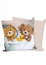 Coussin nounours salle de bain