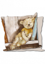 Coussin ourson biblioth�que