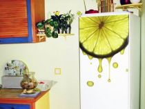 D�coration adh�sive frigidaire Citron vert