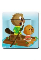 L\'interrupteur castors en radeau vous permettra de d�corer sur une th�me nordique