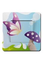 Interrupteur champignon et papillon