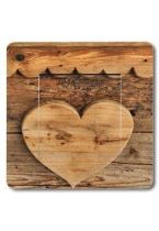 Interrupteur d�co coeur en bois