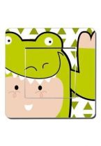 Interrupteur d�co enfant crocodile