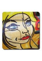 Interrupteur d�co femme graffiti