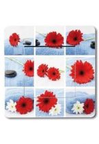 Interrupteur d�co marguerite rouge