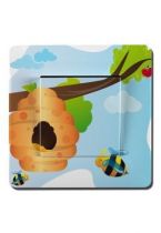 Interrupteur d�cor� abeille et miel