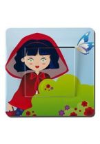 Interrupteur d�cor� chaperon rouge