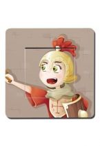 Interrupteur d�cor� chevalier rouge