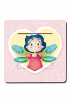 Interrupteur d�cor� fille papillon