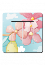Interrupteur d�cor� fleurs