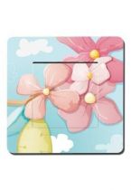 Interrupteur d�cor� fleurs