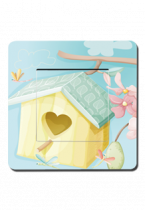 Interrupteur d�cor� nichoir pour oiseaux