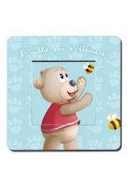 Interrupteur d�cor� ourson et abeilles