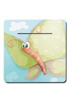 Interrupteur d�cor� papillon rose