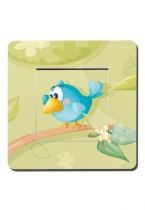 Interrupteur d�cor� piou bleu