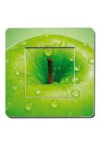 Interrupteur d�cor� pomme verte