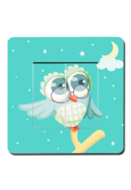 L\'interrupteur enfant hibou double pour compl�ter une d�coration de chambre enfant
