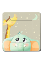 L\'interrupteur enfant jungle double pour compl�ter une d�coration de chambre enfant