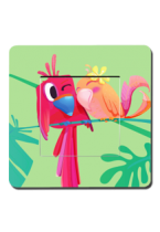 L\'interrupteur enfant perroquets exotiques pour d�corer une chambre d\'enfant