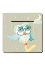 L\'interrupteur maitre hibou pour d�corer une chambre d\'enfant
