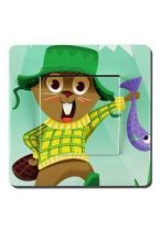 L\'interrupteur p�cheur castor vous permettra de d�corer sur une th�me nordique