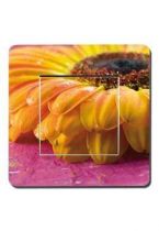 Interrupteurs d�cor�s fleur jaune