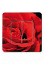 Interrupteurs d�cor�s p�tales de rose