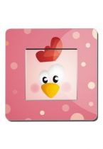 Interrupteurs d�cor�s poule rose